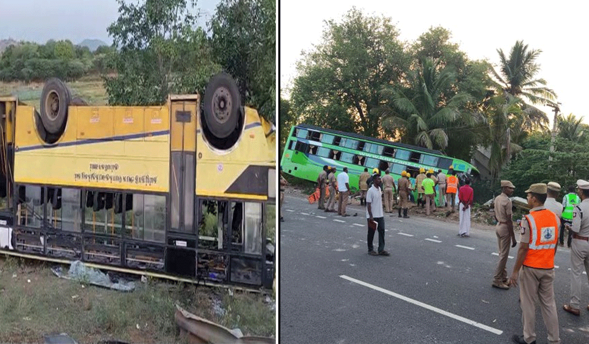 Five killed, 42 injured as two buses collide in Tamil Nadu's Madurai