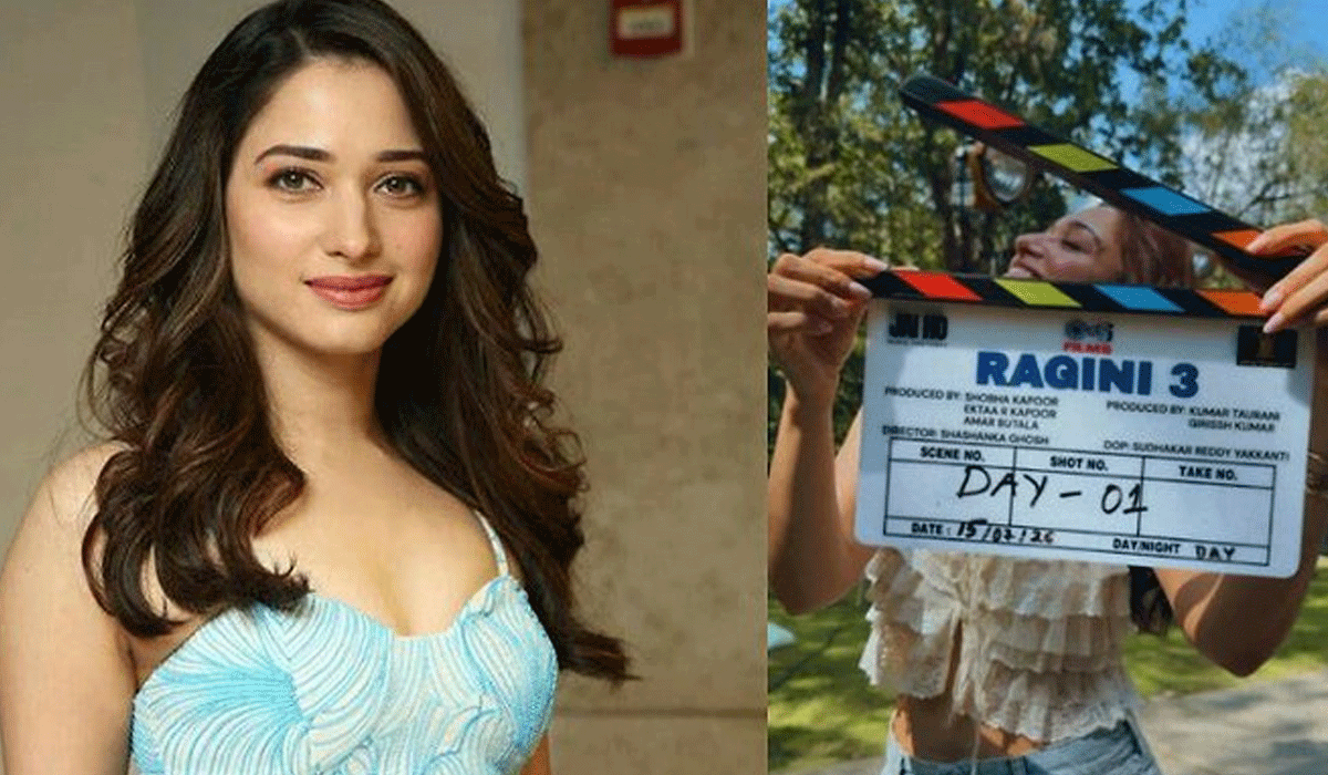 Tamannaah Bhatia kickstarts shooting for Ragini 3 in London, shares pic with clapboard