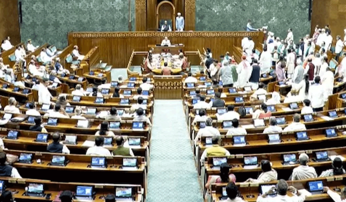 Lok Sabha adjourned for 2nd time, just seven minutes after reconvening 