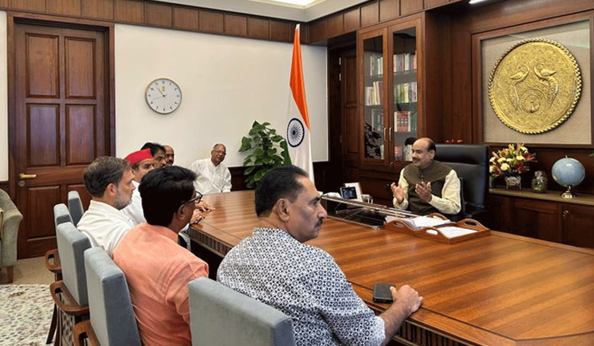 Rahul Gandhi, Opposition MPs meet LS Speaker Birla; seek discussion on violent NEET protest