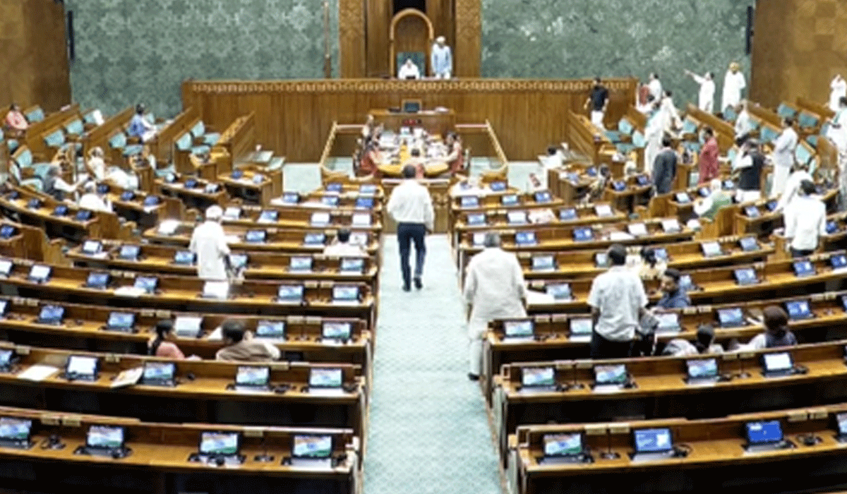 Lok Sabha adjourned for the day amid heavy sloganeering by Oppn MPs