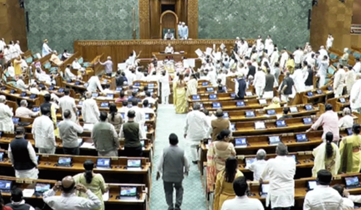 Lok Sabha adjourned 2-minute after reconvening amid Opposition's NEET uproar