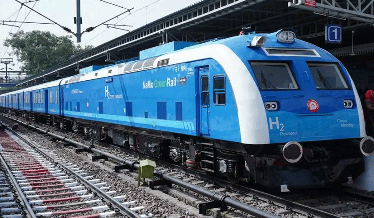 India's first hydrogen train clocks 1,200 km, saves 3,200 litres of diesel