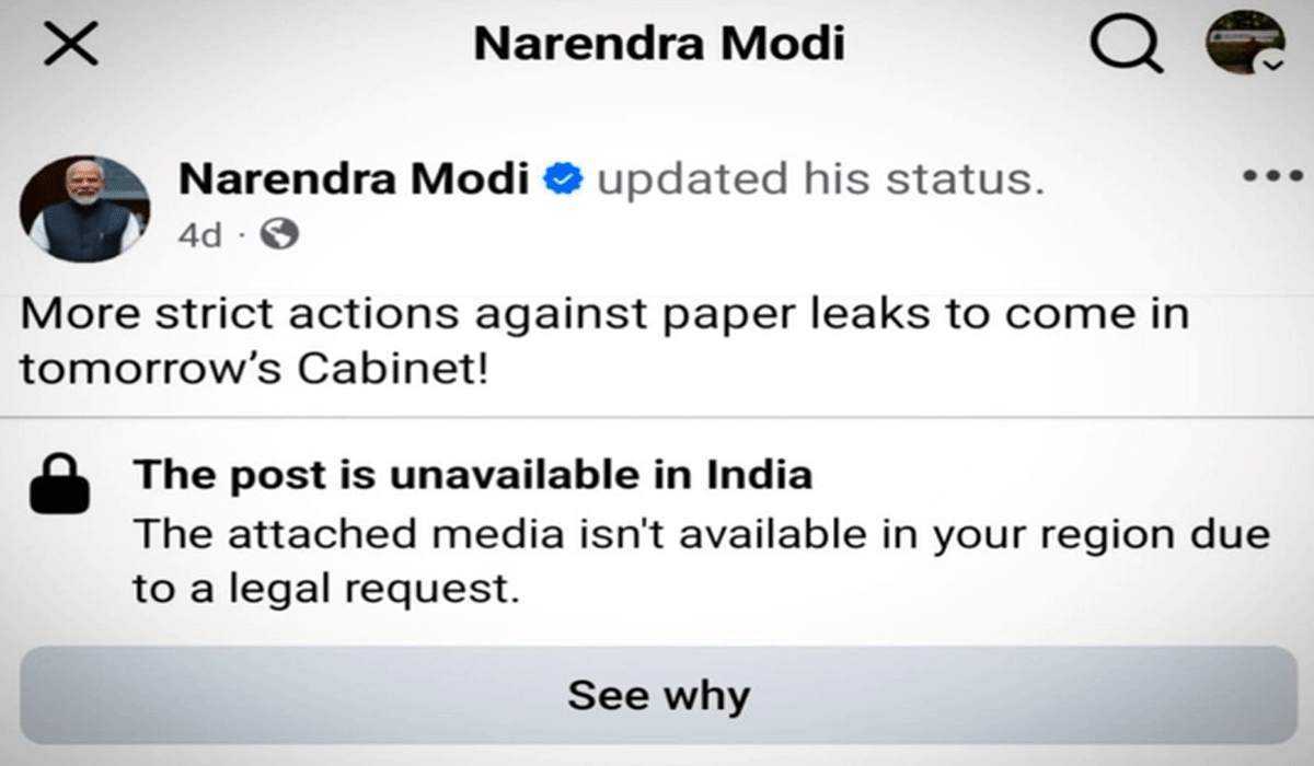 Meta restores PM Modi's Facebook video, says removal was an error