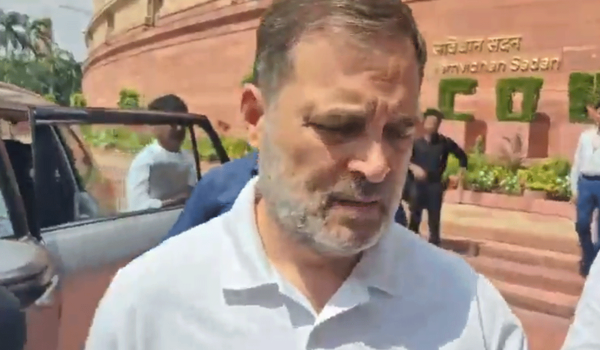 'Are you from the BJP?': Rahul snaps at scribe over Delhi cops’ families media meet