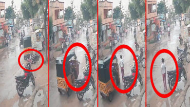 11-Year-Old Girl Critically Injured After Speeding Autorickshaw Hits Her in Narsingi; Driver Arrested: Video