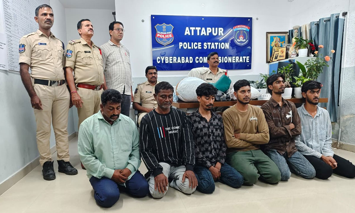 Hyderabad Police Seize 8.410 Kg Ganja in Attapur, Six Held and Main Supplier from Nagpur Absconding in NDPS Case