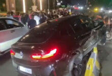 Speeding BMW Mounts Divider on Hyderabad’s KBR Park Road, Driver Taken into Custody; Police Register Case