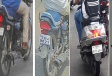 Hyderabad Traffic Police Register 6 Criminal Cases in Crackdown on Fake Number Plates, Vehicles Seized