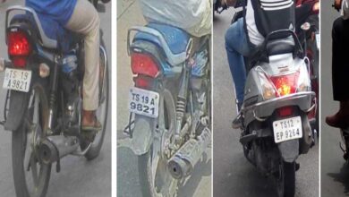 Hyderabad Traffic Police Register 6 Criminal Cases in Crackdown on Fake Number Plates, Vehicles Seized