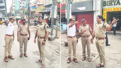Hyderabad Traffic Police Inspect Saidabad Flyover, DCP Rahul Hegde Reviews U-Turns and Traffic Diversion Plan