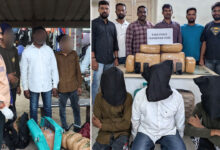 Hyderabad Task Force Busts Interstate Ganja Peddling Racket, 3 Accused Held with 22.22 Kg Dry Ganja Worth Rs 12 Lakh