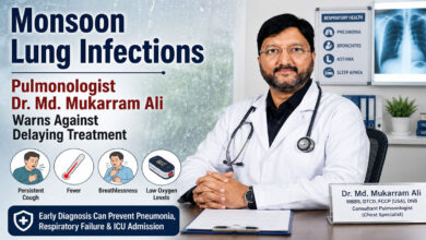 Monsoon Lung Infections: Pulmonologist Dr. Md. Mukarram Ali Warns Against Delaying Treatment and Self-Medication