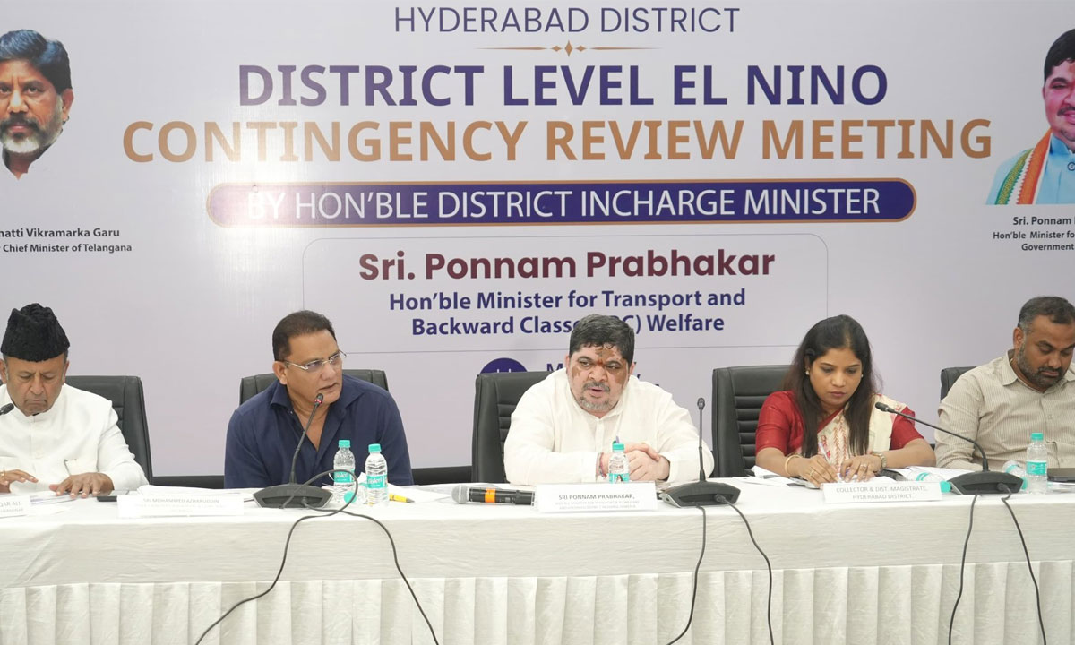 Hyderabad on El Niño Alert: Ponnam Prabhakar Orders Mission-Mode Action to Protect Water, Power and Public Health