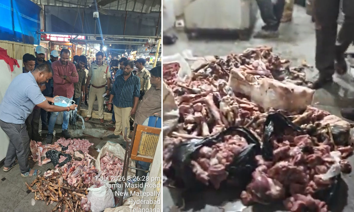 Hyderabad Food Safety Raid: Alleged Expired Meat Found at Barbeque Nation Uppal, Samples Sent for Lab Testing