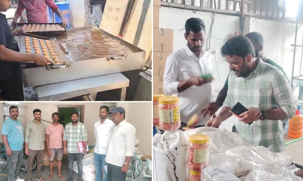 Hyderabad Food Safety Raids: Cockroaches Found in Biscuit Units, H-FAST Detects Major Violations at Sweet and Cake Factories