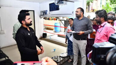 Hyderabad DEO R.V. Karnan Inspects Polling Stations to Review SIR-2026 Enumeration Form Collection