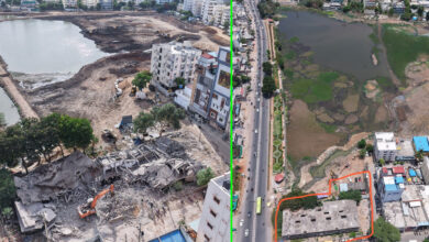 HYDRAA Removes Encroachments at Ramanthapur Pedda Cheruvu, Reclaims 2,180 Sq Yards for Lake Restoration