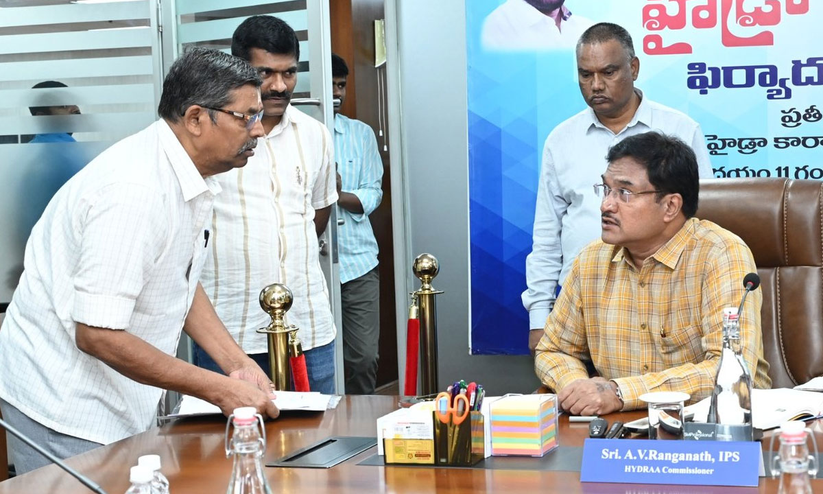 HYDRAA Receives 49 Prajavani Complaints Over Encroachments on Parks, Roads and Public Utility Lands in Hyderabad