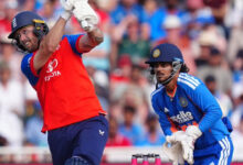 England Post 201/7 Against India in 3rd T20I as Phil Salt Hits 70, Sam Curran Finishes Strong in Nottingham