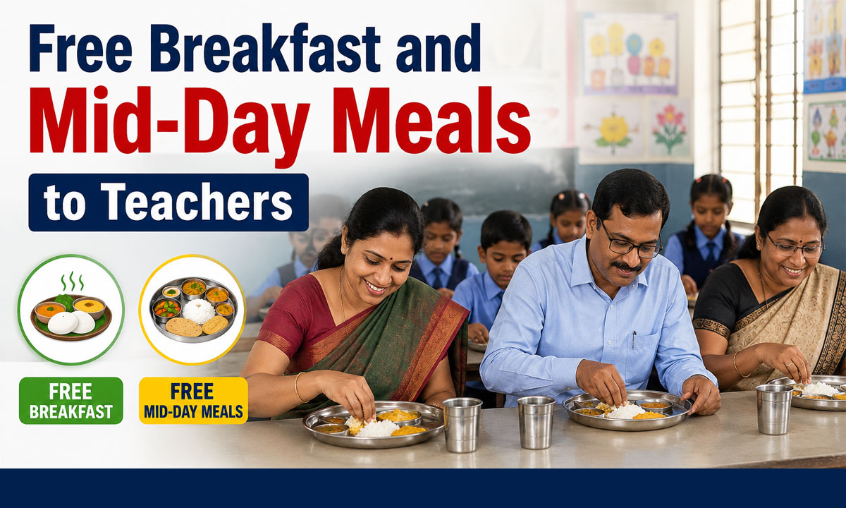 Telangana Cabinet Extends Free Breakfast and Mid-Day Meals to Teachers, Staff in Government Schools and Junior Colleges
