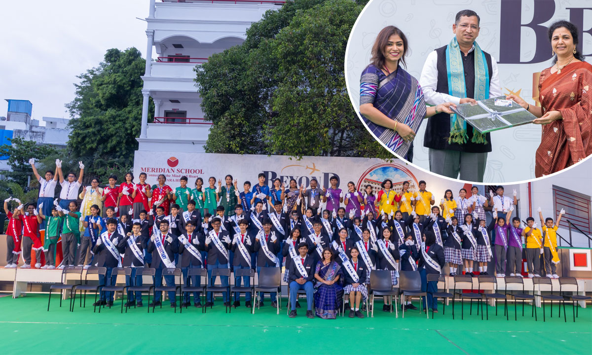 Meridian School Celebrates Founders' Day & Investiture Ceremony; DRDO Scientist Aditya Mishra Inspires Student Leaders