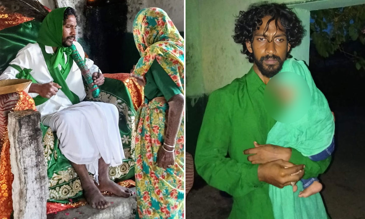 Wanted Murder Case Accused Disguised as a Baba Arrested with 115 Grams of Dry Ganja in Hyderabad