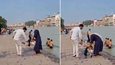 Viral Haridwar Video Shows Muslim Woman Being Confronted at Ganga Ghat, Sparks Debate Over Alleged Double Standards