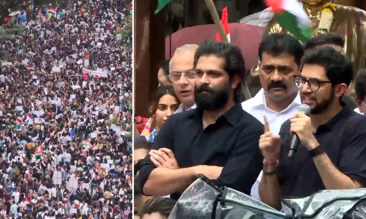 NEET Paper Leak Protest: Thousands Gather at Mumbai's Shivaji Park, Demand Dharmendra Pradhan's Resignation