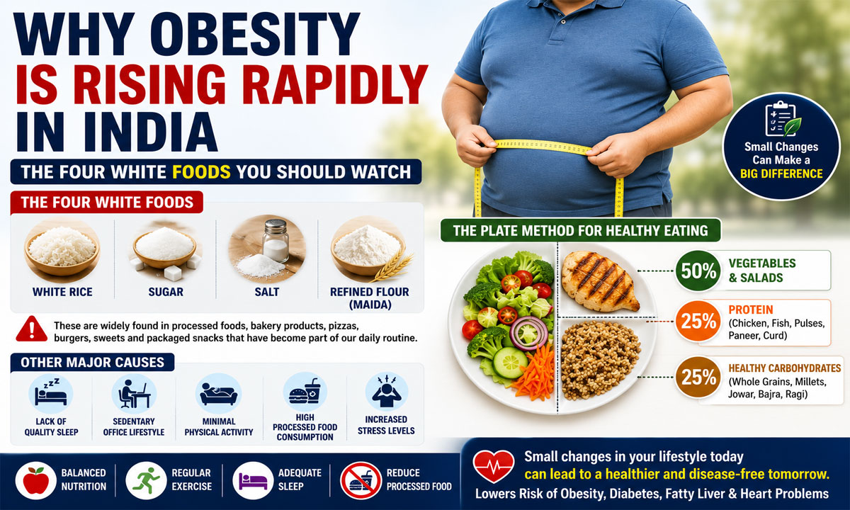Why Obesity Is Rising Rapidly in India: Doctor Mohammed Mudassir Ali Warns Against Four White Foods That Increase Health Risks