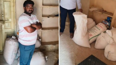 Hyderabad Civil Supplies Officials Seize 6.50 Quintals of PDS Rice in Raid Near Double Bedroom Houses at Jiyaguda