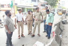 Hyderabad Traffic Police Inspect Chanchalguda–IS Sadan Flyover Works to Improve Traffic Flow and Public Safety