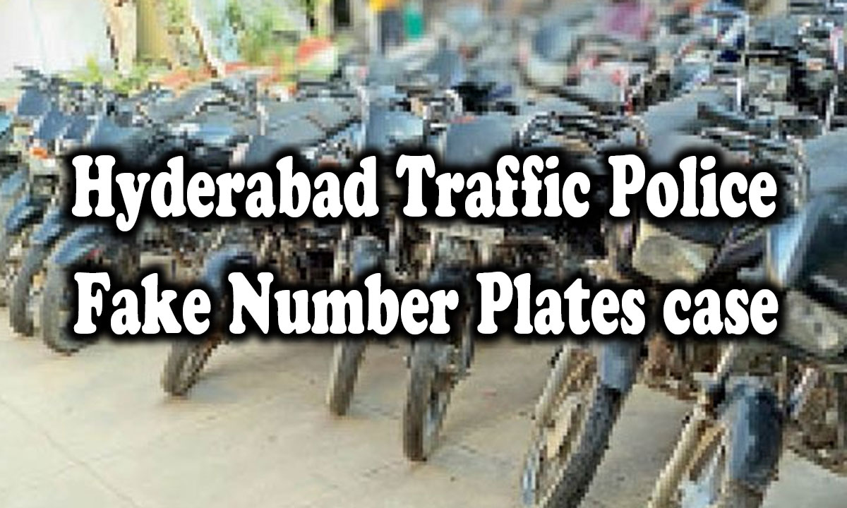 Hyderabad Traffic Police Crack Down on Fake Number Plates, Five Criminal Cases Registered in One Week
