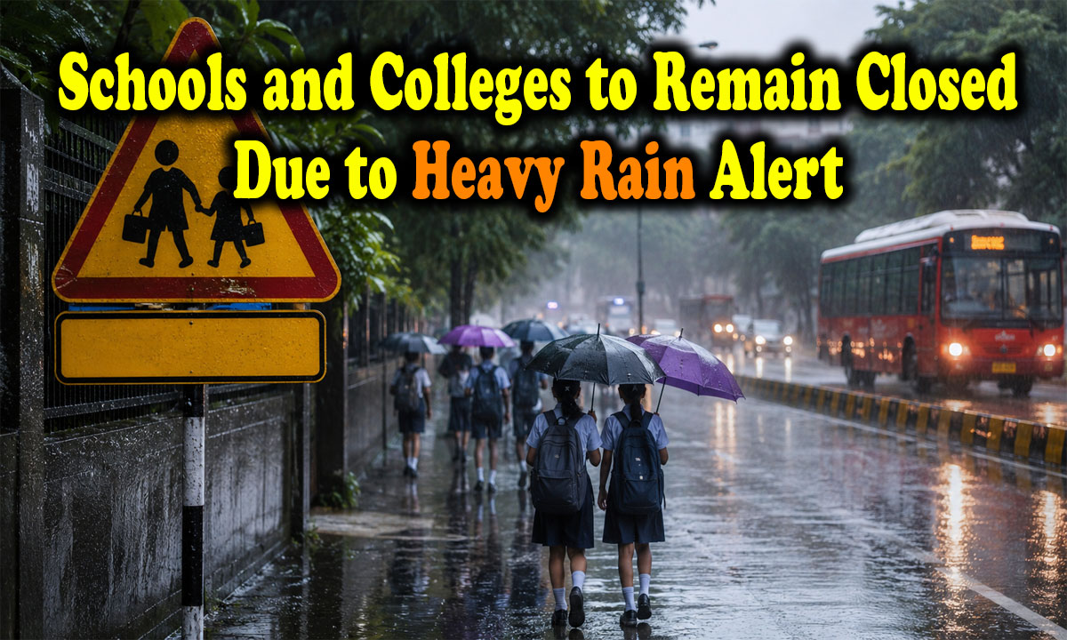 Schools, Colleges Shut on Monday as BMC Declares Holiday Amid Orange Alert for Heavy Rain