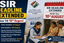 Telangana SIR Deadline Extended Again: Election Commission Extends Voter Enumeration till August 10