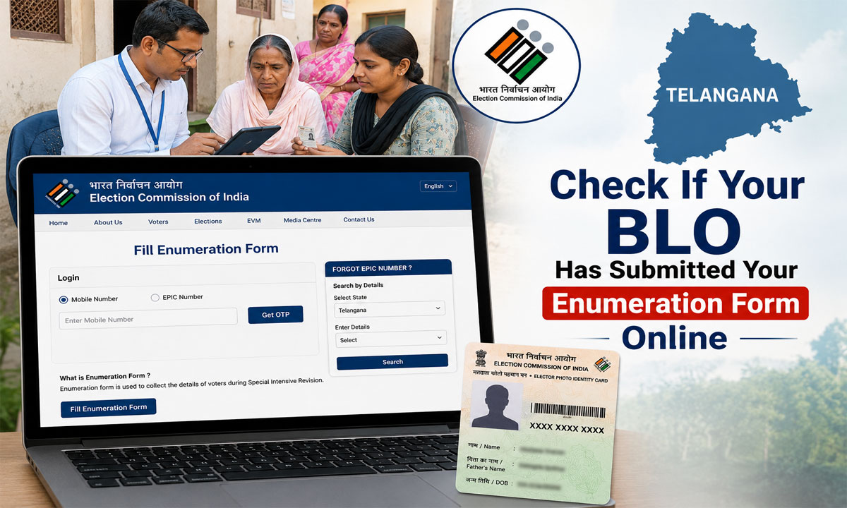 Telangana SIR: How to Check If Your BLO Has Submitted Your Enumeration Form Online?