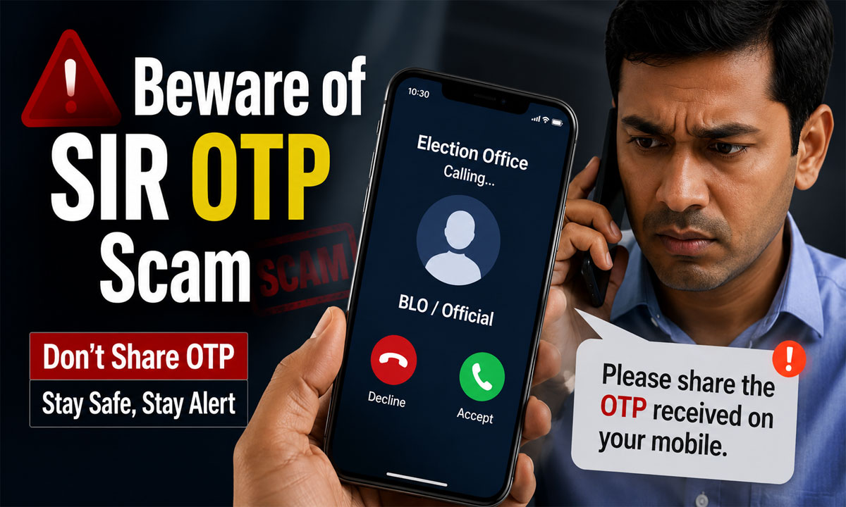 SIR OTP Scam Alert: Fraudsters Target Voters in Hyderabad, Police Urge Public Never to Share OTP