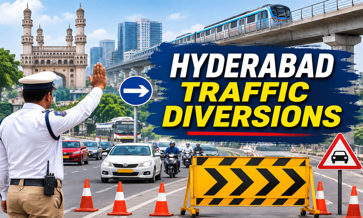 Hyderabad Traffic Diversions: Saidabad–Yadagiri Theatre Road Closed till July 21 for Elevated Corridor Work