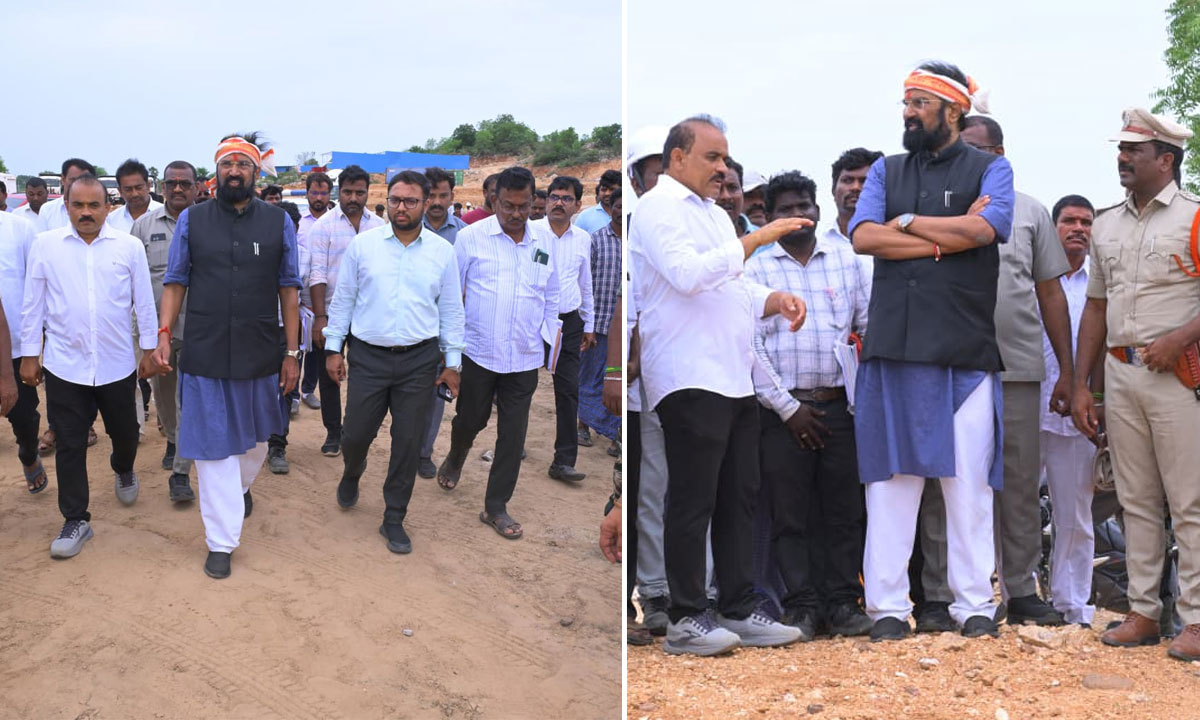 Uttam Kumar Reddy Inspects ₹250 Crore Integrated Residential School in Gaddipalli, Classes to Begin in 2027