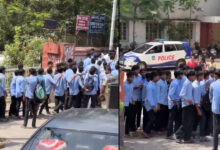 Polytechnic Students Protest in Hyderabad, Demand Cancellation of Shakti Scheme