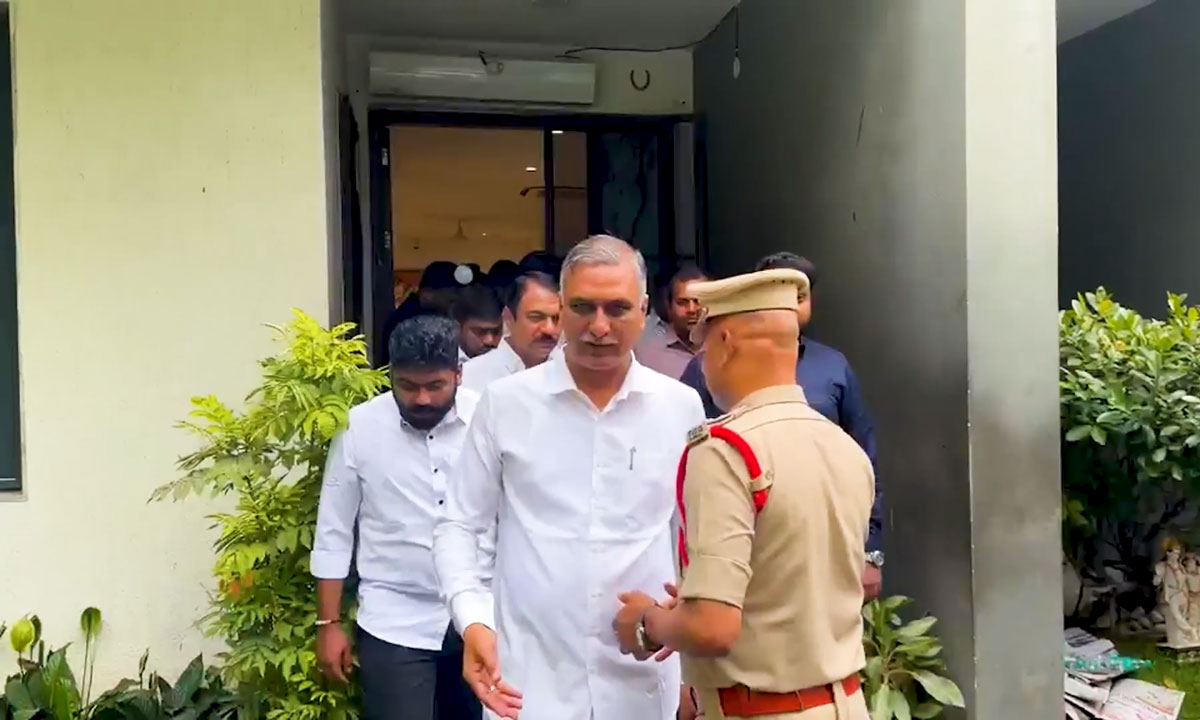 Harish Rao Questions House Arrest of BRS Leaders Ahead of Sanathnagar TIMS Hospital Visit