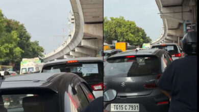 Heavy Traffic Jam Near Begumpet Hyderabad Public School, Ambulance Stuck for 25 Minutes