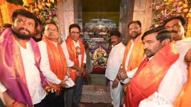 KTR Participates in Special Puja at Secunderabad Sri Ujjaini Mahakali Temple on Bonalu