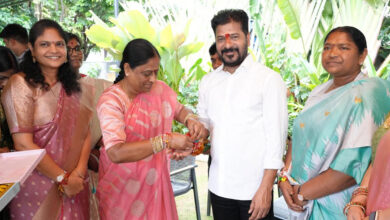 Minister Konda Surekha Visits CM Revanth Reddy’s Residence to Tie Rakhi