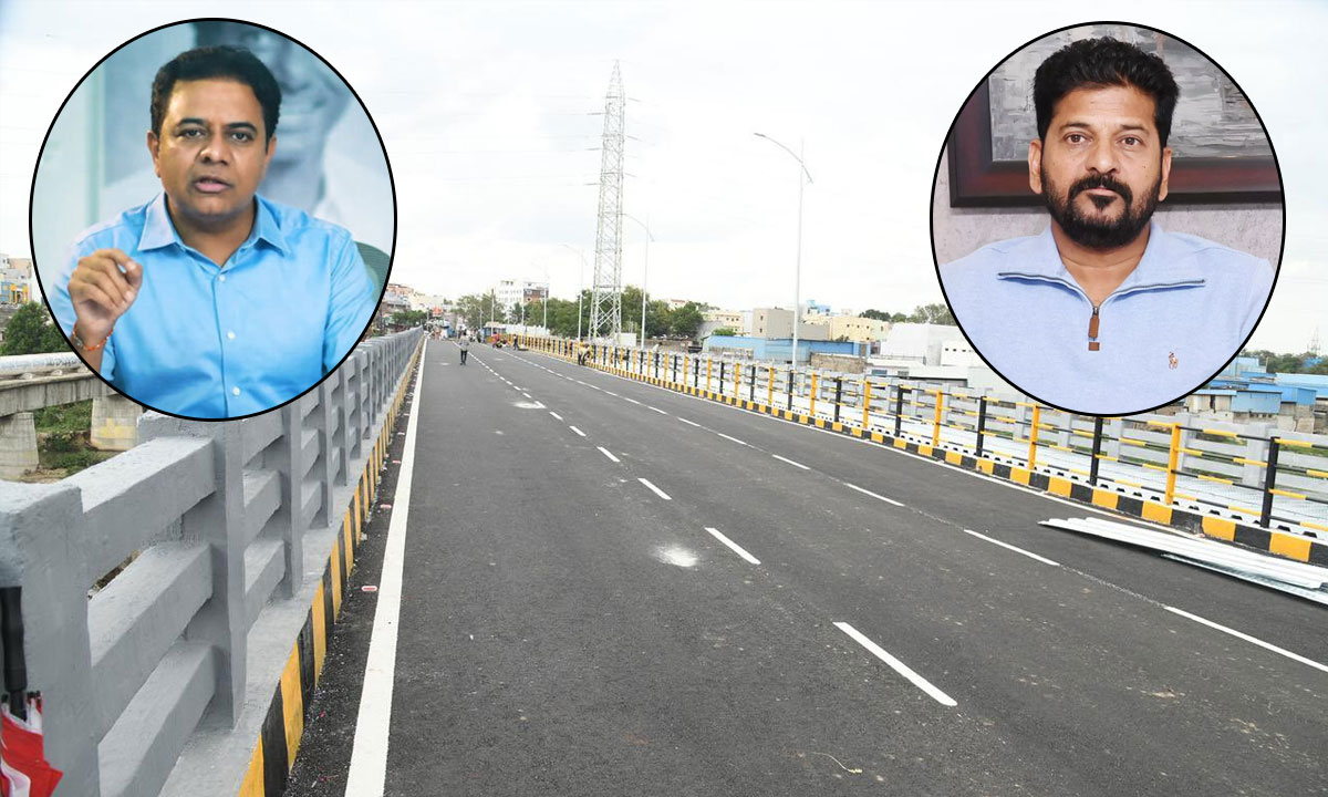 KTR Questions Revanth Reddy Government Over Slow Progress of Musi River Bridge