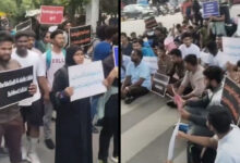 Unemployed Youth Stage Protest at Indira Park in Hyderabad