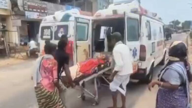 108 Ambulance Breaks Down on Road, 85-Year-Old Patient Forced to Wait for Another Vehicle in Rajanna Sircilla