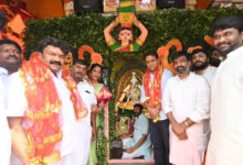 KTR Visits Bangaru Maisamma Temple in Hyderabad’s Old City, Performs Special Pujas