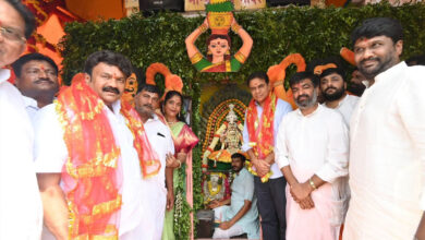 KTR Visits Bangaru Maisamma Temple in Hyderabad’s Old City, Performs Special Pujas