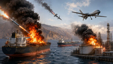 Strait of Hormuz Tensions Escalate as Iranian Missile Hits Tanker; Houthi Attack Targets Saudi Oil Facility